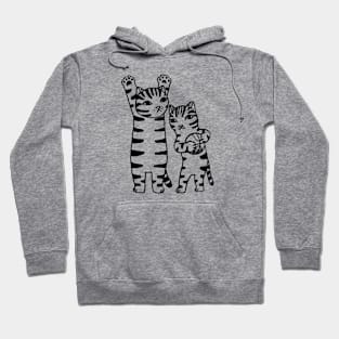 Tigers playing basketball Hoodie